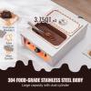 imageVEVOR Chocolate Tempering Machine 9 Lbs 2 Tanks Chocolate Melting Pot TEMP Control 86185 1500W Stainless Steel Electric Commercial Food Warmer For ChocolateMilkCream Melting and Heating2 Tank 176 LB
