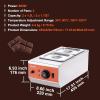 imageVEVOR Chocolate Tempering Machine 9 Lbs 2 Tanks Chocolate Melting Pot TEMP Control 86185 1500W Stainless Steel Electric Commercial Food Warmer For ChocolateMilkCream Melting and Heating2 Tank 9 LB