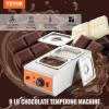 imageVEVOR Chocolate Tempering Machine 9 Lbs 2 Tanks Chocolate Melting Pot TEMP Control 86185 1500W Stainless Steel Electric Commercial Food Warmer For ChocolateMilkCream Melting and Heating2 Tank 9 LB