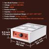 imageVEVOR Chocolate Tempering Machine 9 Lbs 2 Tanks Chocolate Melting Pot TEMP Control 86185 1500W Stainless Steel Electric Commercial Food Warmer For ChocolateMilkCream Melting and Heating2 Tank 176 LB