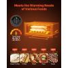 imageVEVOR Commercial Electric Drawer Warmer SingleDrawer Stainless Steel Food Warmer Freestanding Standard Warming Drawer Cabinet 85F185F Wide Temperature Range for Restaurant Hotel amp BakeryBuilt Insingle Drawer