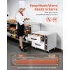 imageVEVOR Commercial Electric Drawer Warmer SingleDrawer Stainless Steel Food Warmer Freestanding Standard Warming Drawer Cabinet 85F185F Wide Temperature Range for Restaurant Hotel amp BakeryTwo Drawer