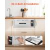 imageVEVOR Commercial Electric Drawer Warmer SingleDrawer Stainless Steel Food Warmer Freestanding Standard Warming Drawer Cabinet 85F185F Wide Temperature Range for Restaurant Hotel amp BakeryBuilt Insingle Drawer