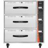imageVEVOR Commercial Electric Drawer Warmer SingleDrawer Stainless Steel Food Warmer Freestanding Standard Warming Drawer Cabinet 85F185F Wide Temperature Range for Restaurant Hotel amp BakeryThree Drawer