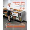 imageVEVOR Commercial Electric Drawer Warmer SingleDrawer Stainless Steel Food Warmer Freestanding Standard Warming Drawer Cabinet 85F185F Wide Temperature Range for Restaurant Hotel amp BakeryBuilt Insingle Drawer