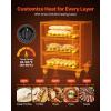 imageVEVOR Commercial Electric Drawer Warmer SingleDrawer Stainless Steel Food Warmer Freestanding Standard Warming Drawer Cabinet 85F185F Wide Temperature Range for Restaurant Hotel amp BakeryThree Drawer
