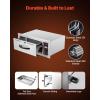 imageVEVOR Commercial Electric Drawer Warmer SingleDrawer Stainless Steel Food Warmer Freestanding Standard Warming Drawer Cabinet 85F185F Wide Temperature Range for Restaurant Hotel amp BakeryBuilt Insingle Drawer
