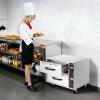 imageVEVOR Commercial Electric Drawer Warmer SingleDrawer Stainless Steel Food Warmer Freestanding Standard Warming Drawer Cabinet 85F185F Wide Temperature Range for Restaurant Hotel amp BakeryTwo Drawer