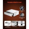 imageVEVOR Commercial Electric Drawer Warmer ThreeDrawer Stainless Steel Food Warmer Freestanding Compact Warming Drawer Cabinet 85F185F Wide Temperature Range for Restaurant Hotel Buffet amp BakeryMINISingle Drawer