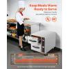 imageVEVOR Commercial Electric Drawer Warmer ThreeDrawer Stainless Steel Food Warmer Freestanding Compact Warming Drawer Cabinet 85F185F Wide Temperature Range for Restaurant Hotel Buffet amp BakeryTwo Drawer