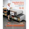 imageVEVOR Commercial Electric Drawer Warmer ThreeDrawer Stainless Steel Food Warmer Freestanding Compact Warming Drawer Cabinet 85F185F Wide Temperature Range for Restaurant Hotel Buffet amp BakerySingle Drawer