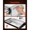 imageVEVOR Commercial Electric Drawer Warmer ThreeDrawer Stainless Steel Food Warmer Freestanding Compact Warming Drawer Cabinet 85F185F Wide Temperature Range for Restaurant Hotel Buffet amp BakeryMINISingle Drawer