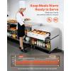 imageVEVOR Commercial Electric Drawer Warmer ThreeDrawer Stainless Steel Food Warmer Freestanding Compact Warming Drawer Cabinet 85F185F Wide Temperature Range for Restaurant Hotel Buffet amp BakeryMINISingle Drawer