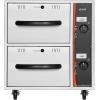 imageVEVOR Commercial Electric Drawer Warmer ThreeDrawer Stainless Steel Food Warmer Freestanding Compact Warming Drawer Cabinet 85F185F Wide Temperature Range for Restaurant Hotel Buffet amp BakeryTwo Drawer