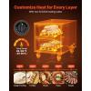 imageVEVOR Commercial Electric Drawer Warmer ThreeDrawer Stainless Steel Food Warmer Freestanding Compact Warming Drawer Cabinet 85F185F Wide Temperature Range for Restaurant Hotel Buffet amp BakeryTwo Drawer