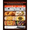 imageVEVOR Commercial Electric Drawer Warmer ThreeDrawer Stainless Steel Food Warmer Freestanding Compact Warming Drawer Cabinet 85F185F Wide Temperature Range for Restaurant Hotel Buffet amp BakeryThree Drawer