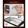 imageVEVOR Commercial Electric Drawer Warmer ThreeDrawer Stainless Steel Food Warmer Freestanding Compact Warming Drawer Cabinet 85F185F Wide Temperature Range for Restaurant Hotel Buffet amp BakerySingle Drawer
