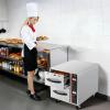 imageVEVOR Commercial Electric Drawer Warmer ThreeDrawer Stainless Steel Food Warmer Freestanding Compact Warming Drawer Cabinet 85F185F Wide Temperature Range for Restaurant Hotel Buffet amp BakeryTwo Drawer
