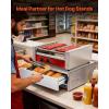 imageVEVOR Commercial Electric Drawer Warmer ThreeDrawer Stainless Steel Food Warmer Freestanding Compact Warming Drawer Cabinet 85F185F Wide Temperature Range for Restaurant Hotel Buffet amp BakeryMINISingle Drawer