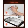 imageVEVOR Commercial Electric Drawer Warmer ThreeDrawer Stainless Steel Food Warmer Freestanding Compact Warming Drawer Cabinet 85F185F Wide Temperature Range for Restaurant Hotel Buffet amp BakeryTwo Drawer