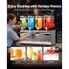 imageVEVOR Commercial Slushy Machine 12L Single Tank Frozen Drink Machine 48 Cups Stainless Steel Margarita Smoothie Frozen Drink Maker Slushie Maker for Home Party Restaurants Cafe Bars48L