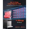 imageVEVOR Commercial Slushy Machine 12L Single Tank Frozen Drink Machine 48 Cups Stainless Steel Margarita Smoothie Frozen Drink Maker Slushie Maker for Home Party Restaurants Cafe Bars12L