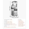 imageVEVOR Commercial Slushy Machine 12L Single Tank Frozen Drink Machine 48 Cups Stainless Steel Margarita Smoothie Frozen Drink Maker Slushie Maker for Home Party Restaurants Cafe Bars12L