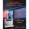 imageVEVOR Commercial Slushy Machine 12L Single Tank Frozen Drink Machine 48 Cups Stainless Steel Margarita Smoothie Frozen Drink Maker Slushie Maker for Home Party Restaurants Cafe Bars24L