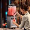 imageVEVOR Commercial Slushy Machine 12L Single Tank Frozen Drink Machine 48 Cups Stainless Steel Margarita Smoothie Frozen Drink Maker Slushie Maker for Home Party Restaurants Cafe Bars12L