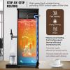 imageVEVOR Commercial Water Boiler 15L Electric Hot Water Dispenser with 316 Stainless Steel Heating Tube 1500W Stepbystep Fast Heating 50LH Hot Water Boiler for Coffee Tea Restaurant OfficeBlack