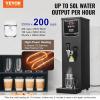 imageVEVOR Commercial Water Boiler 15L Electric Hot Water Dispenser with 316 Stainless Steel Heating Tube 1500W Stepbystep Fast Heating 50LH Hot Water Boiler for Coffee Tea Restaurant OfficeBlack