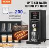 imageVEVOR Commercial Water Boiler 15L Electric Hot Water Dispenser with 316 Stainless Steel Heating Tube 1500W Stepbystep Fast Heating 50LH Hot Water Boiler for Coffee Tea Restaurant OfficeBlack