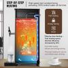 imageVEVOR Commercial Water Boiler 15L Electric Hot Water Dispenser with 316 Stainless Steel Heating Tube 1500W Stepbystep Fast Heating 50LH Hot Water Boiler for Coffee Tea Restaurant OfficeBlack