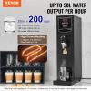 imageVEVOR Commercial Water Boiler 15L Electric Hot Water Dispenser with 316 Stainless Steel Heating Tube 1500W Stepbystep Fast Heating 50LH Hot Water Boiler for Coffee Tea Restaurant OfficeBlack