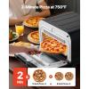 imageVEVOR Electric Pizza Oven Smart Pizzas Maker Indoor with 5 Preset 12Inch Countertop Pizza Cooker wTouch Srceen 750 Max Temp 2Min Rapid Baking Oven Thin amp Crispy Neapolitan Frozen New York12 Inch Air Fry Combo Pizza Oven