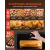 imageVEVOR Electric Pizza Oven Smart Pizzas Maker Indoor with 5 Preset 12Inch Countertop Pizza Cooker wTouch Srceen 750 Max Temp 2Min Rapid Baking Oven Thin amp Crispy Neapolitan Frozen New York12 Inch Air Fry Combo Pizza Oven