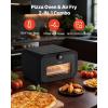imageVEVOR Electric Pizza Oven Smart Pizzas Maker Indoor with 5 Preset 12Inch Countertop Pizza Cooker wTouch Srceen 750 Max Temp 2Min Rapid Baking Oven Thin amp Crispy Neapolitan Frozen New York12 Inch Air Fry Combo Pizza Oven