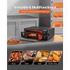 imageVEVOR Electric Pizza Oven Smart Pizzas Maker Indoor with 5 Preset 12Inch Countertop Pizza Cooker wTouch Srceen 750 Max Temp 2Min Rapid Baking Oven Thin amp Crispy Neapolitan Frozen New York12 Inch Pizza Oven