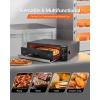 imageVEVOR Electric Pizza Oven Smart Pizzas Maker Indoor with 5 Preset 12Inch Countertop Pizza Cooker wTouch Srceen 750 Max Temp 2Min Rapid Baking Oven Thin amp Crispy Neapolitan Frozen New York16 Inch Pizza Oven