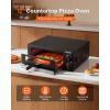 imageVEVOR Electric Pizza Oven Smart Pizzas Maker Indoor with 5 Preset 12Inch Countertop Pizza Cooker wTouch Srceen 750 Max Temp 2Min Rapid Baking Oven Thin amp Crispy Neapolitan Frozen New York12 Inch Pizza Oven