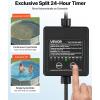 imageVEVOR FlashPure Sand Filter Pump 14 in for Above Ground Pool 075 HP 3500 GPH Swimming Pool Filter System with Timer 6X Faster Filtration Media Installed LeakResistant Ready to Use Out of Box14 inch  075 HP  3500 GPH