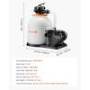 imageVEVOR FlashPure Sand Filter Pump 14 in for Above Ground Pool 075 HP 3500 GPH Swimming Pool Filter System with Timer 6X Faster Filtration Media Installed LeakResistant Ready to Use Out of Box16 inch  1 HP  4400 GPH