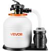 imageVEVOR FlashPure Sand Filter Pump 14 in for Above Ground Pool 075 HP 3500 GPH Swimming Pool Filter System with Timer 6X Faster Filtration Media Installed LeakResistant Ready to Use Out of Box16 inch  1 HP  4400 GPH