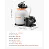 imageVEVOR FlashPure Sand Filter Pump 14 in for Above Ground Pool 075 HP 3500 GPH Swimming Pool Filter System with Timer 6X Faster Filtration Media Installed LeakResistant Ready to Use Out of Box14 inch  075 HP  3500 GPH