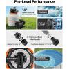 imageVEVOR FlashPure Sand Filter Pump 14 in for Above Ground Pool 075 HP 3500 GPH Swimming Pool Filter System with Timer 6X Faster Filtration Media Installed LeakResistant Ready to Use Out of Box14 inch  075 HP  3500 GPH