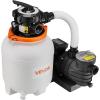 imageVEVOR FlashPure Sand Filter Pump 14 in for Above Ground Pool 075 HP 3500 GPH Swimming Pool Filter System with Timer 6X Faster Filtration Media Installed LeakResistant Ready to Use Out of Box12 inch  05 HP  3000 GPH