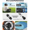 imageVEVOR FlashPure Sand Filter Pump 14 in for Above Ground Pool 075 HP 3500 GPH Swimming Pool Filter System with Timer 6X Faster Filtration Media Installed LeakResistant Ready to Use Out of Box16 inch  1 HP  4400 GPH