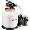 imageVEVOR FlashPure Sand Filter Pump 14 in for Above Ground Pool 075 HP 3500 GPH Swimming Pool Filter System with Timer 6X Faster Filtration Media Installed LeakResistant Ready to Use Out of Box14 inch  075 HP  3500 GPH