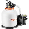 imageVEVOR FlashPure Sand Filter Pump 14 in for Above Ground Pool 075 HP 3500 GPH Swimming Pool Filter System with Timer 6X Faster Filtration Media Installed LeakResistant Ready to Use Out of Box16 inch  1 HP  4400 GPH