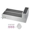 imageVEVOR Maple Syrup Evaporator Pan 112 Gal 24 x 18 x 6 Inch Maple Syrup 304 Stainless Steel Maple Syrup Pan Evaporator Pan with 1 Valve and 3 Heating Methods for Home Outdoor47 x 24 x 96 Inch